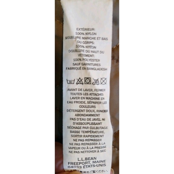 LL Beam New Parka Womens Coat Taupe/Brown Lined Hooded Size Large Brown Fur Hood - Picture 15 of 16